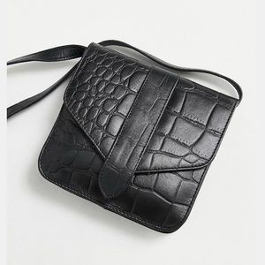 Urbancode leather croc print crossbody